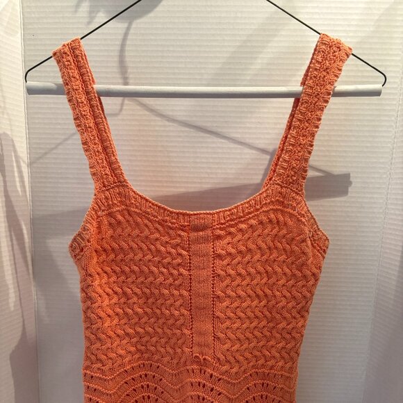 Sincerely Jules, Size M, Crochet Tank Top, Orange - Picture 1 of 4